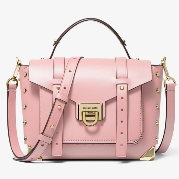 🔹️🥳Host pick🥳🔹️ MICHAEL KORS MANHATTAN MED TOP HANDLE PINK BLUSH SATCHEL